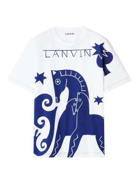 Tricou Lanvin cu imagine alb