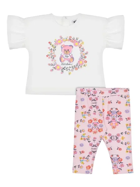 Pantaloni copii Moschino alb