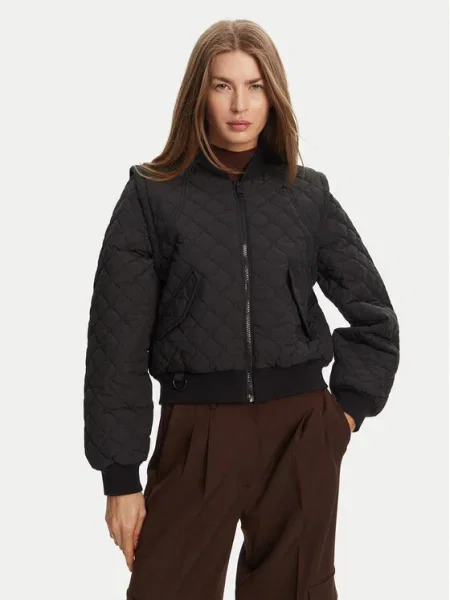 Hunter Geacă bomber Shira Cropped Fit negru