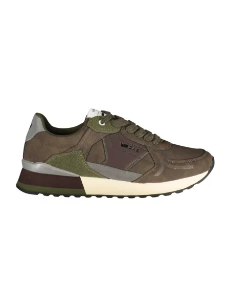Sneakersy Gas skórzane zielone