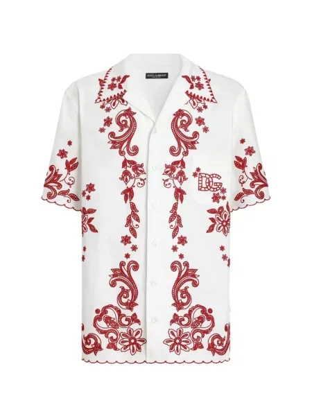 Cămașă Dolce & Gabbana de in alb