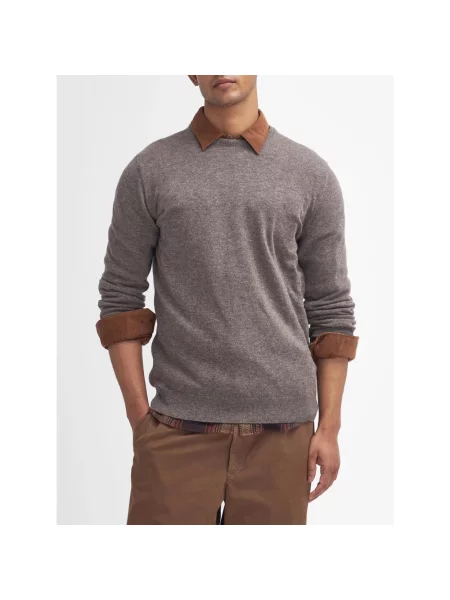 Sweter Barbour wełniany szary