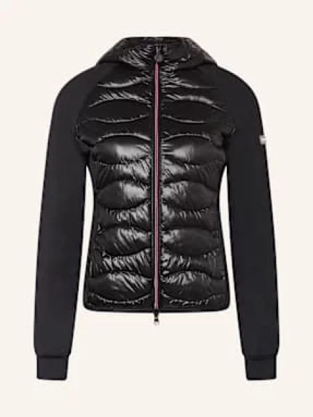 Frieda & Freddies Prošívaná Bunda Davy Ze Směsi Materiálů černá