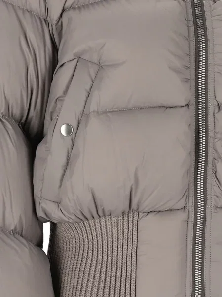 Geacă Rick Owens cu glugă gri