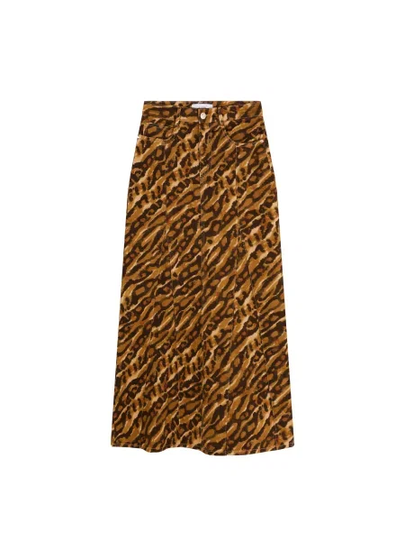 Scalpers Fustă Flare bej / maro negru