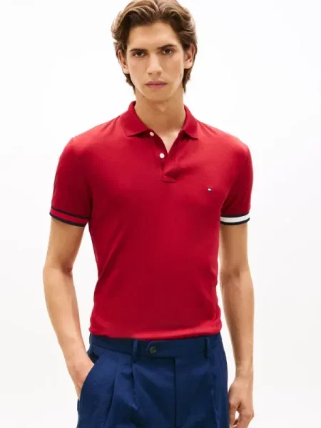 Tricou Tommy Hilfiger roșu