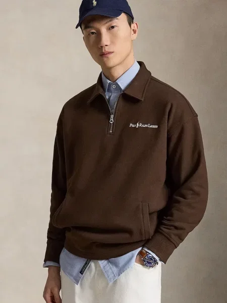 Polo Ralph Lauren hanorac pentru bărbați cu maro
