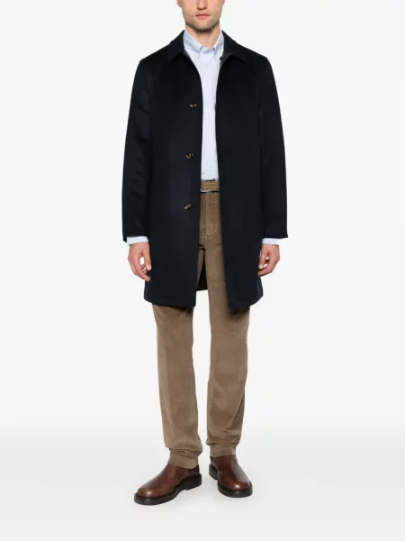 Reversibil palton Kiton albastru