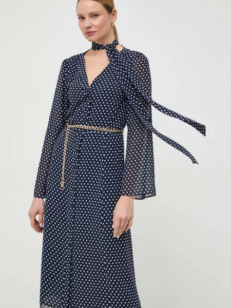 MICHAEL Michael Kors rochie marin midi evazati albastru