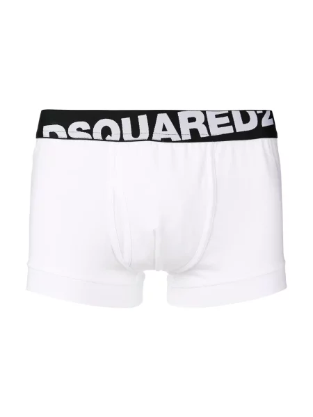 Bokseriai Dsquared2 su autografu balta