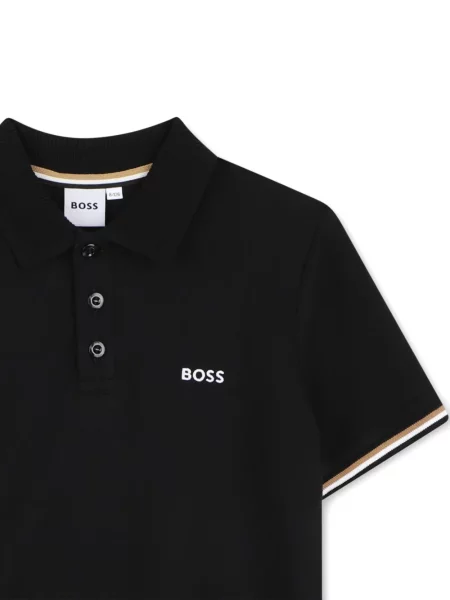 Koszulka polo dziecięca Bosswear czarna