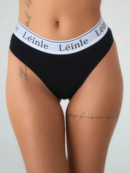 Бразилианы Leinle с высокой посадкой черные