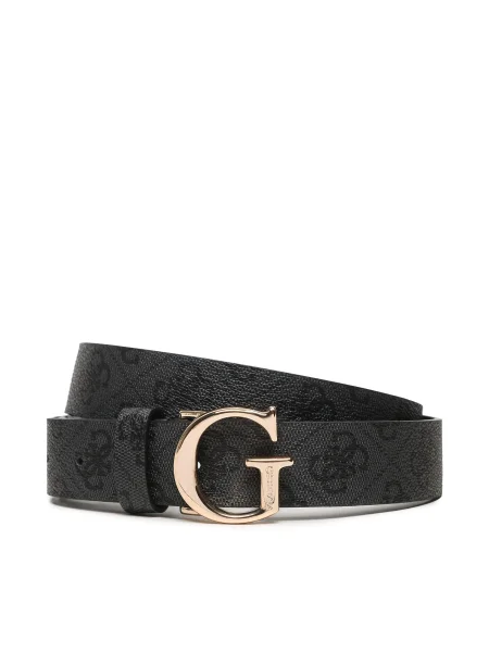 Bőr állítható öv Guess fekete