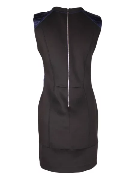 Rochie mini Sandro fără mâneci de costum negru