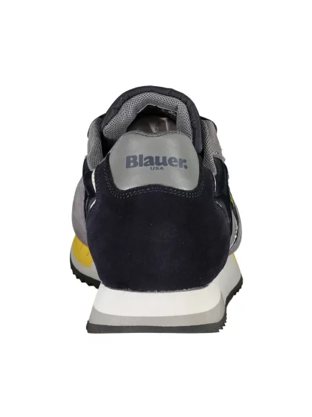 Trampki Blauer skórzane sznurowane czarne