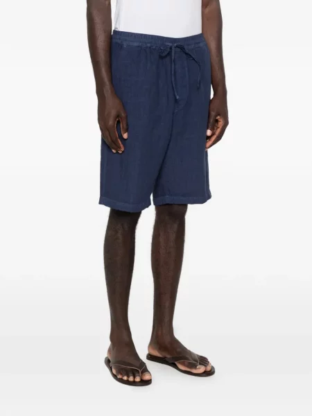 Pantaloni scurți 120% Lino cu cordon albastru