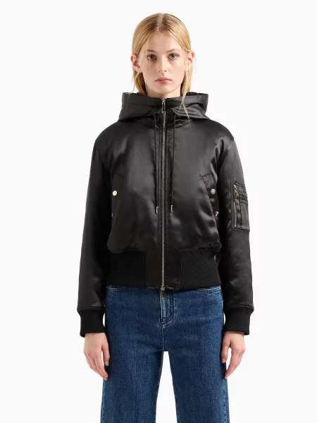 Emporio Armani Chinese New Year Демісезонна куртка Поліестер/еластан чорний