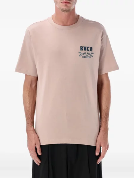 Majica Rvca s printom s okruglim izrezom ružičasta