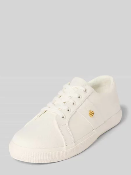 Sneakersy z aplikacją z logo model ‘JANSON II’ Lauren Ralph Lauren białe