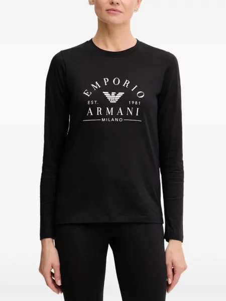 Hosszú póló Armani Exchange fekete