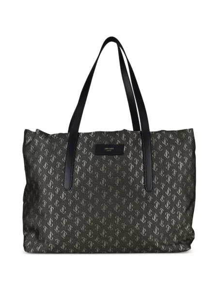 Geantă Jimmy Choo cu autograf negru