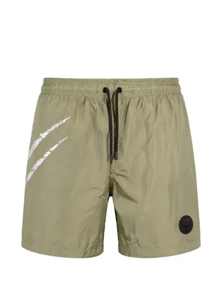 Slip de baie Plein Sport cu imagine cu cordon verde