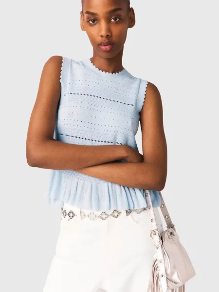 Топ Maje голубой