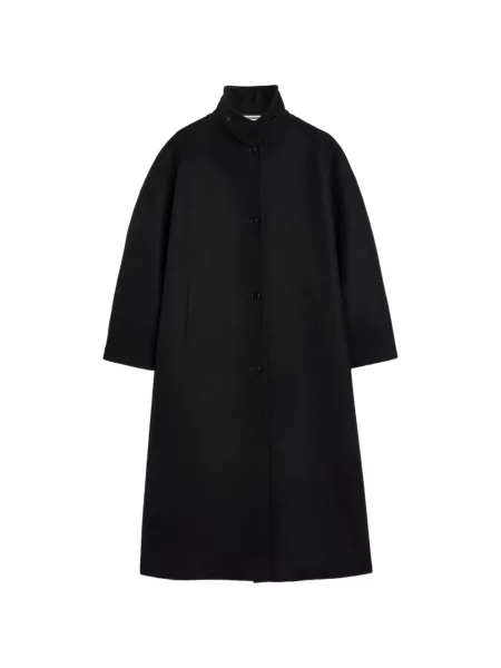 Palton Jil Sander de lână negru