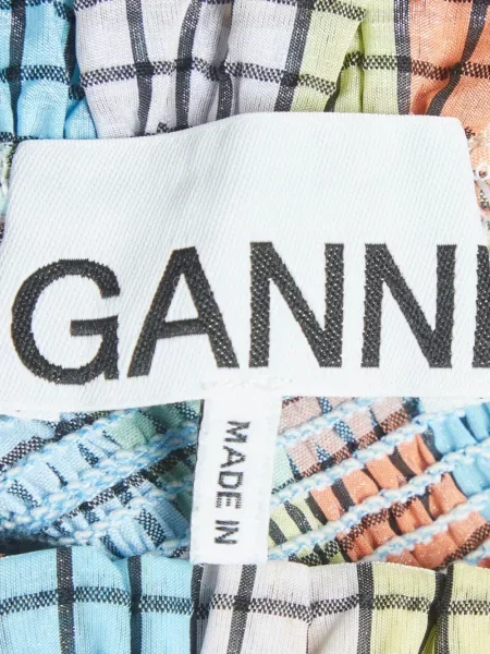 Rochie midi Ganni albastru