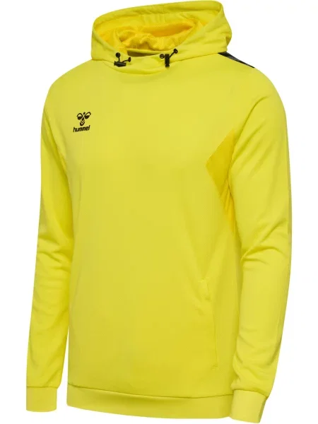 Poliestrowa bluza z kapturem Hummel Authentic żółta