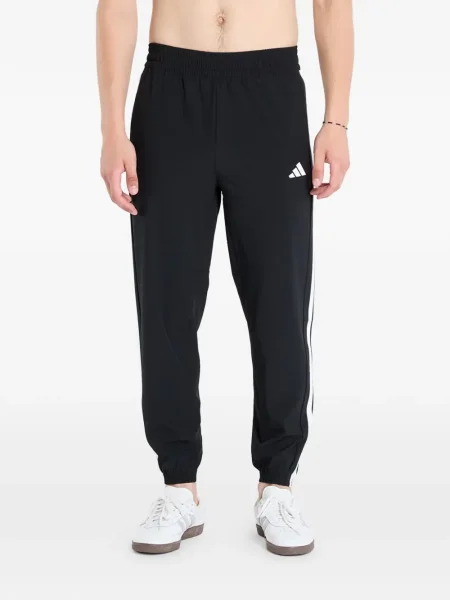 Anorak Adidas din fleece cu dungi mini alb