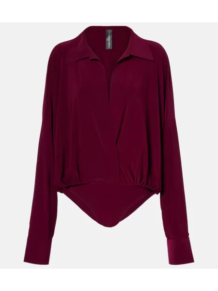 Bodi Norma Kamali bordo