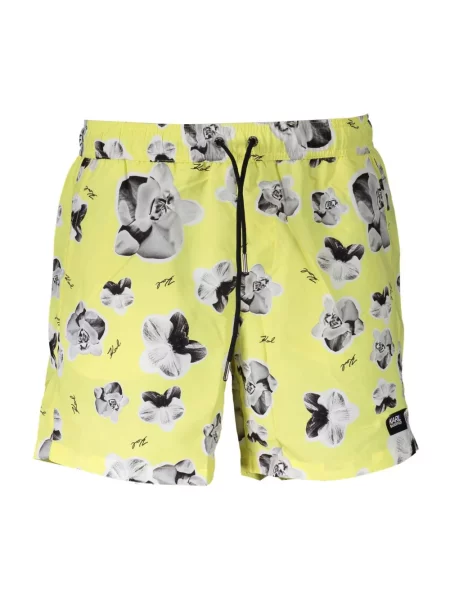 Wielobarwność kąpielówki Karl Lagerfeld Beachwear żółte
