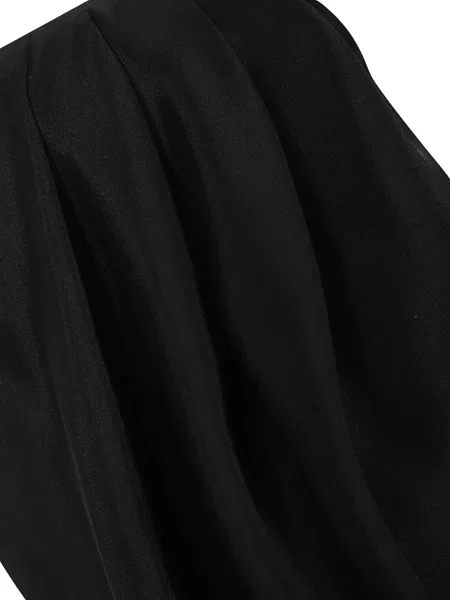 Top La Collection drapat negru