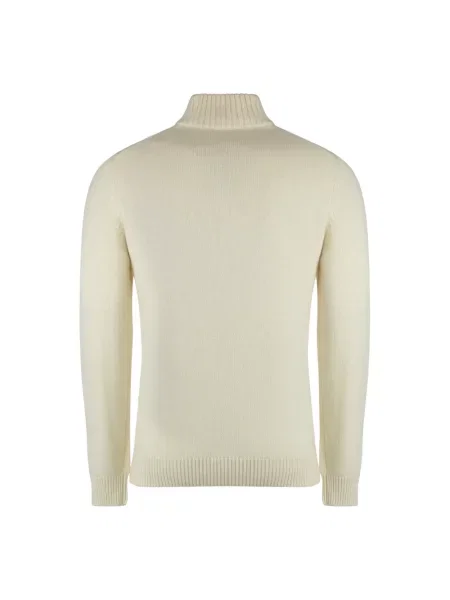 Sweter z golfem Moorer biały