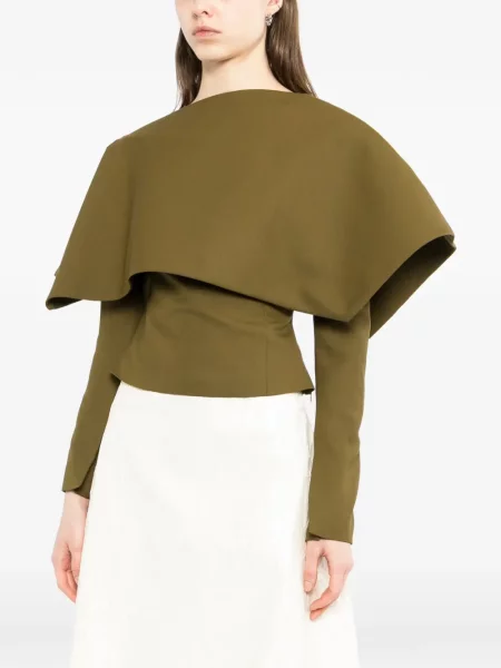 Gulerat top A.w.a.k.e. Mode asimetric verde