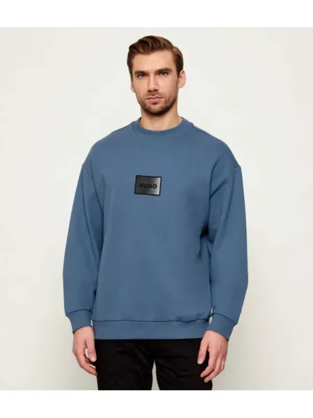 HUGO Hanorac Danotop | Relaxed fit albastru