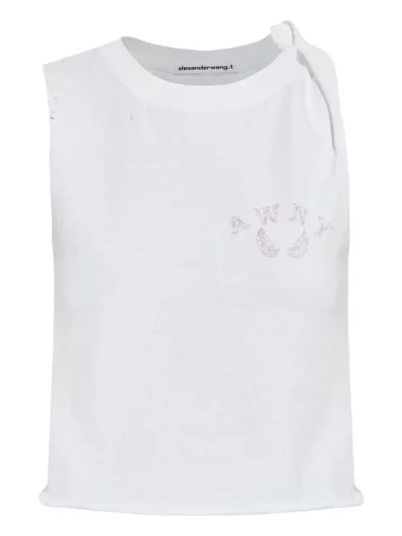 Top Alexander Wang cu imagine alb