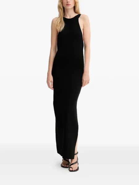 Rochie maxi Gestuz fără mâneci de costum negru