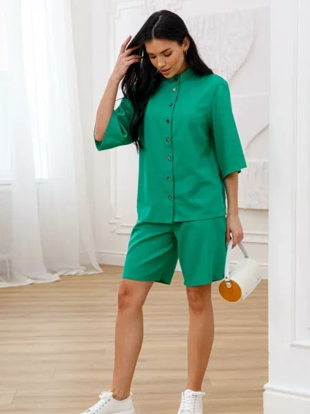 Лляні Шорти RiMari зелений