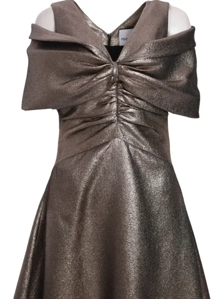 Rochie Prabal Gurung cu volane maro