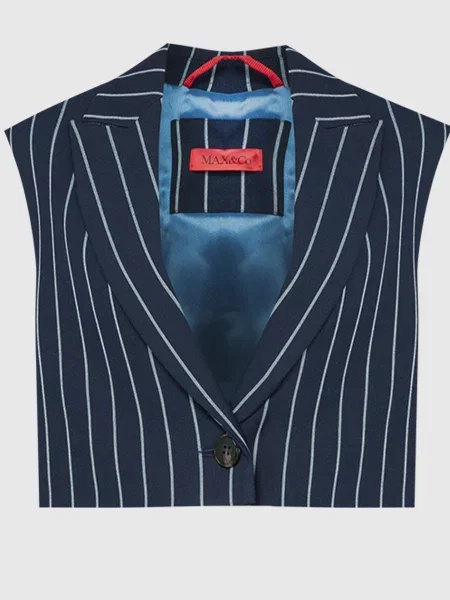 Жилет CORNICE у смужку Max & Co синій