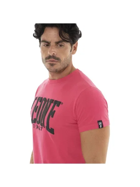 Scurt tricou Leone 1947 cu mâneci scurte roz