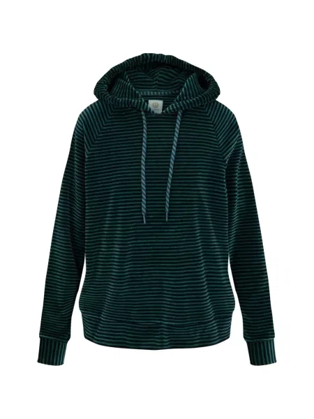 Hanorac cu glugă Pip Studio cu dungi verde