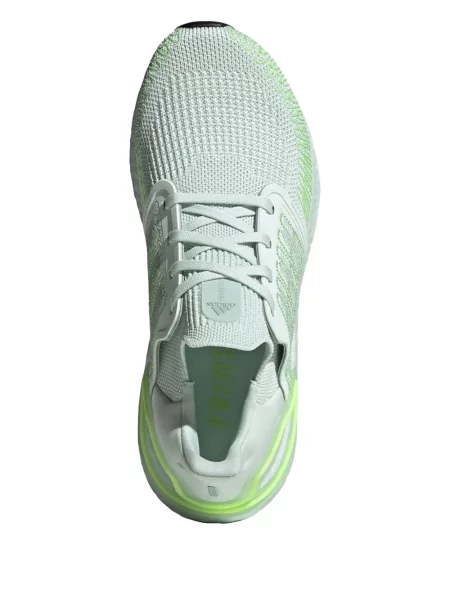 Top Adidas alergare cu decolteu în V alb