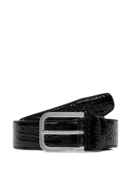 Curea Karl Lagerfeld Jeans din piele negru