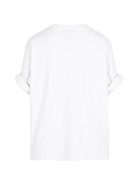 Tricou Seen Users cu decolteu rotund alb