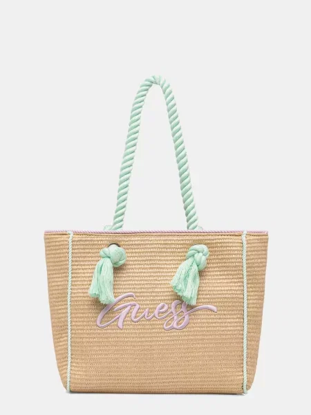 Guess Ročna torba Rjava bež