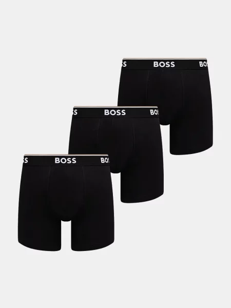 BOSS Boxerky BoxerBr 3P Power čierna