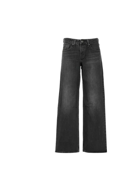 Szerokie jeansy Levi's czarne